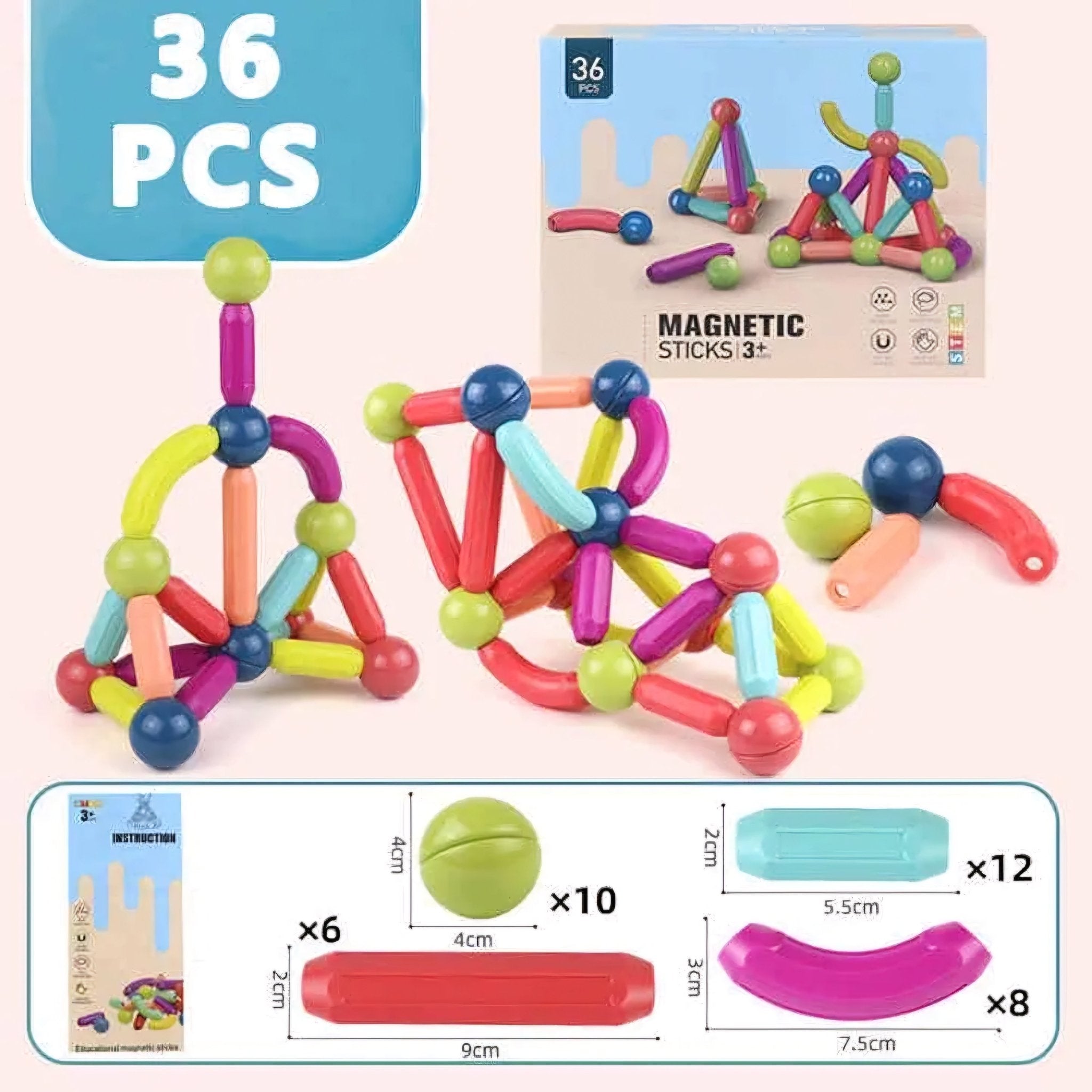 Magnetni Edukativni Set - 36 Dijelova