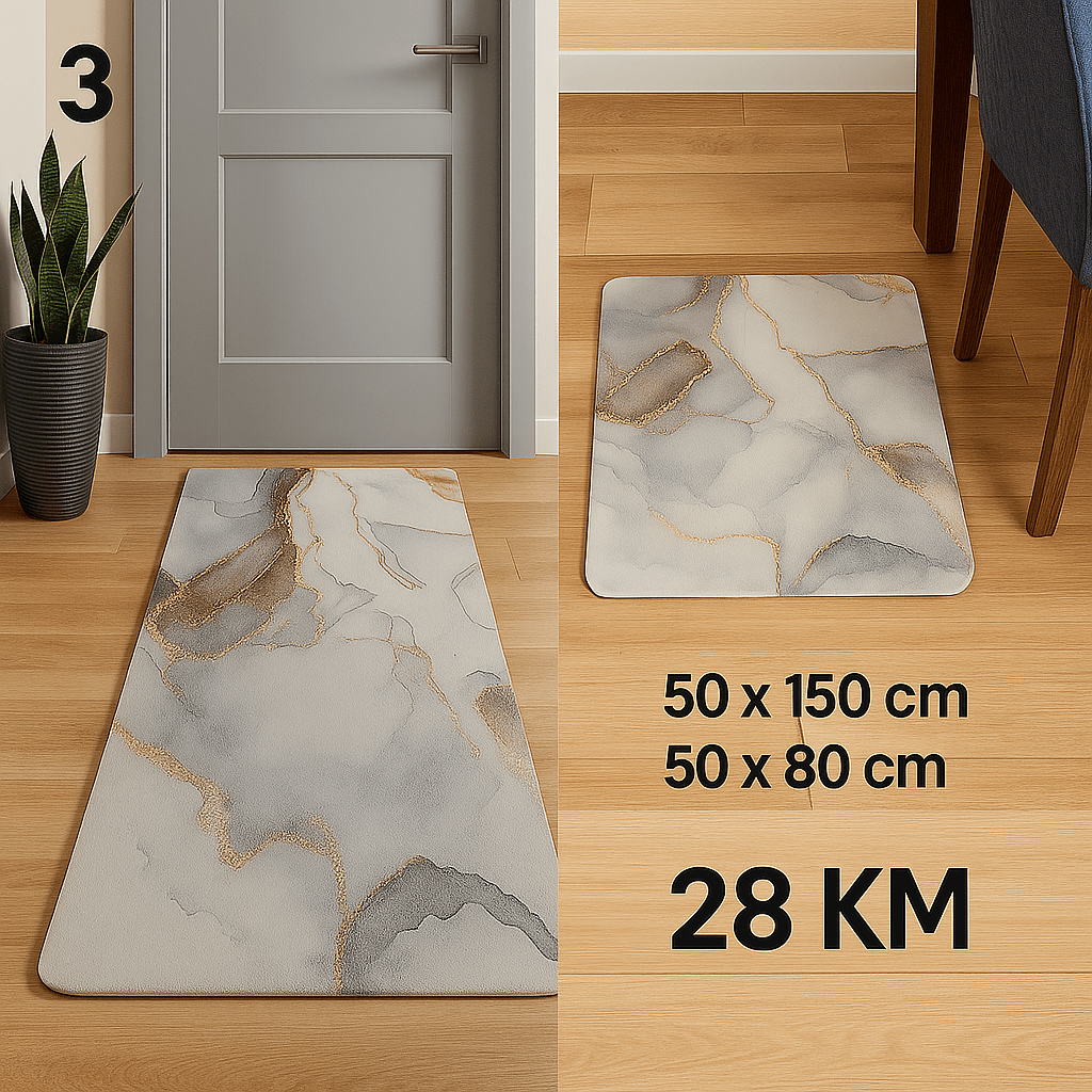 Marble Elegance Set dekorativnih prostirki