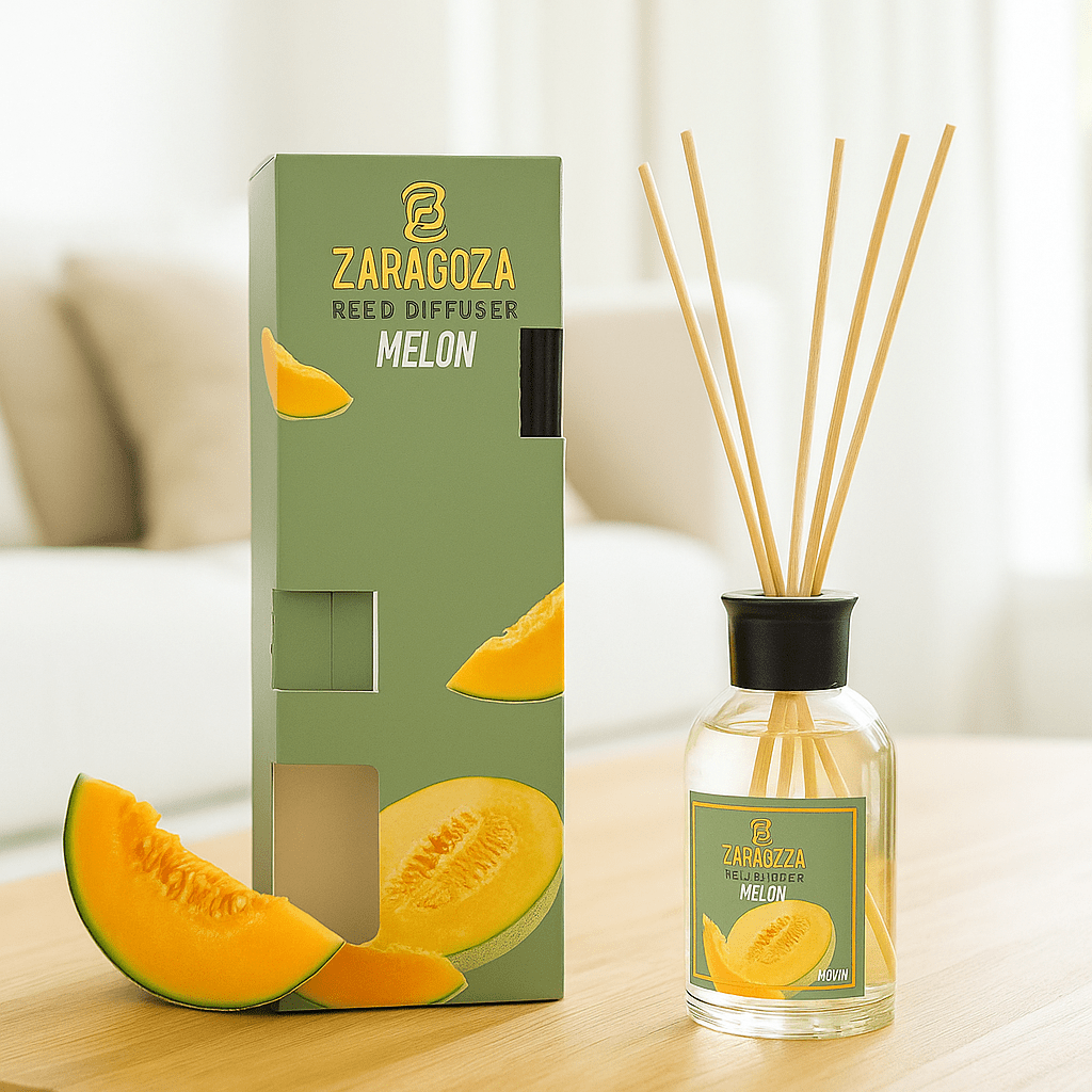 Mirisni difuzor s drvenim štapićima – Melon