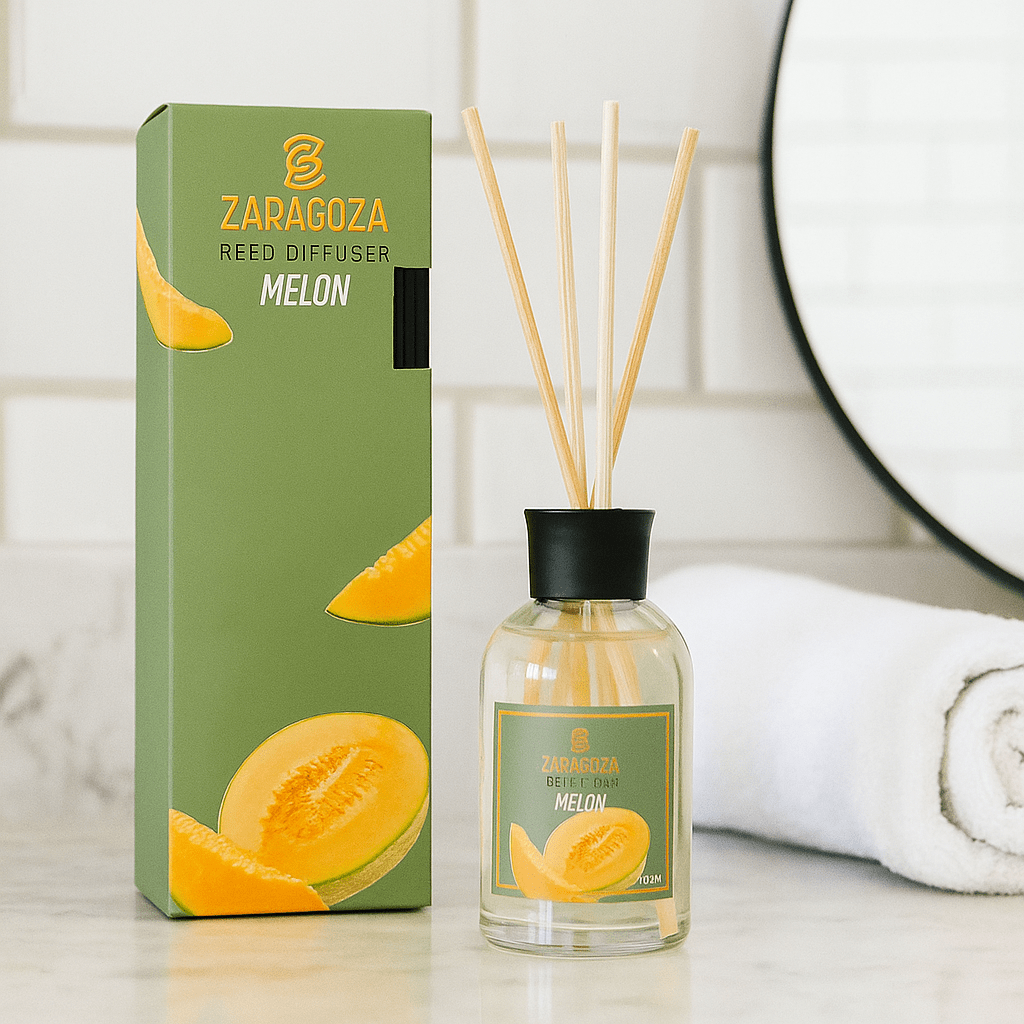 Mirisni difuzor s drvenim štapićima – Melon
