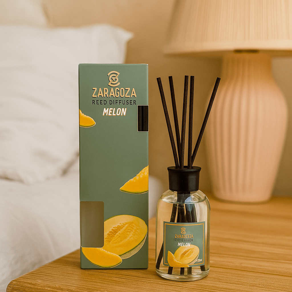 Mirisni difuzor s drvenim štapićima – Melon