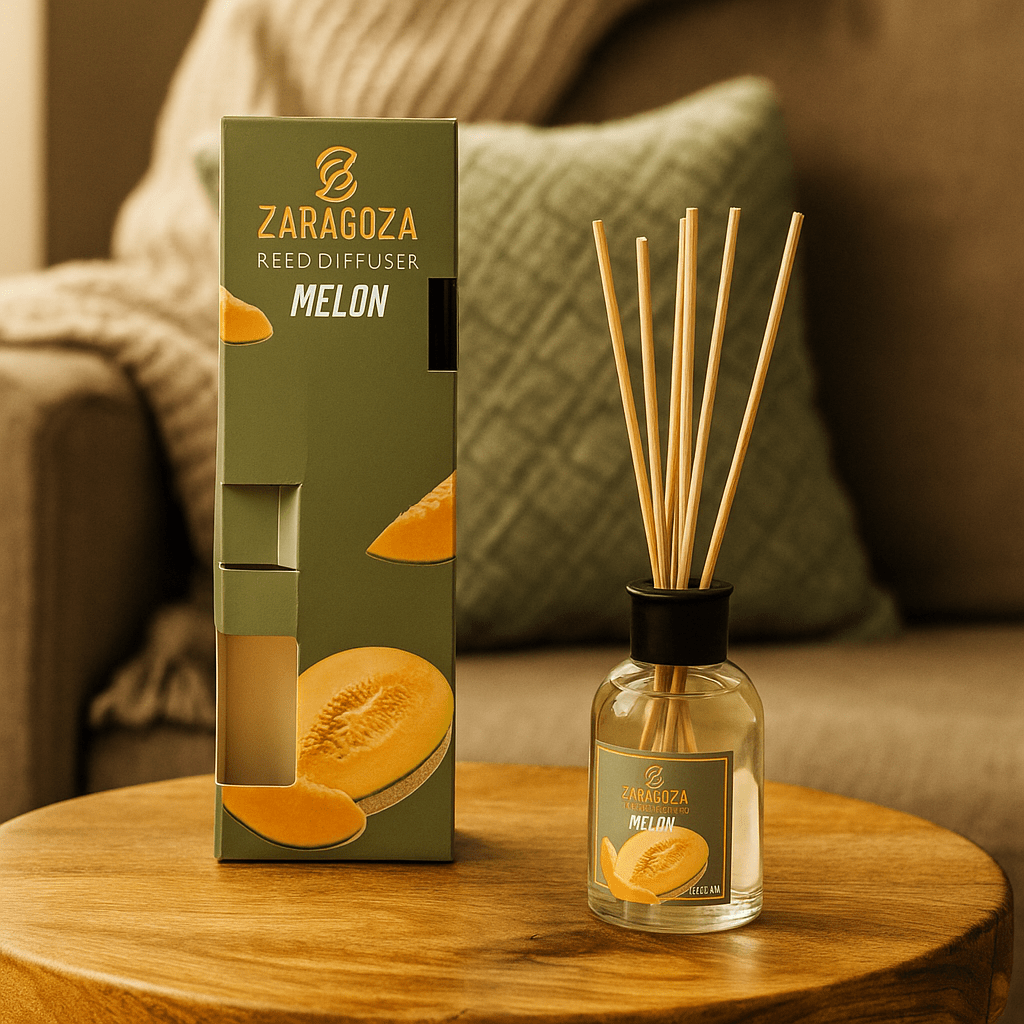 Mirisni difuzor s drvenim štapićima – Melon