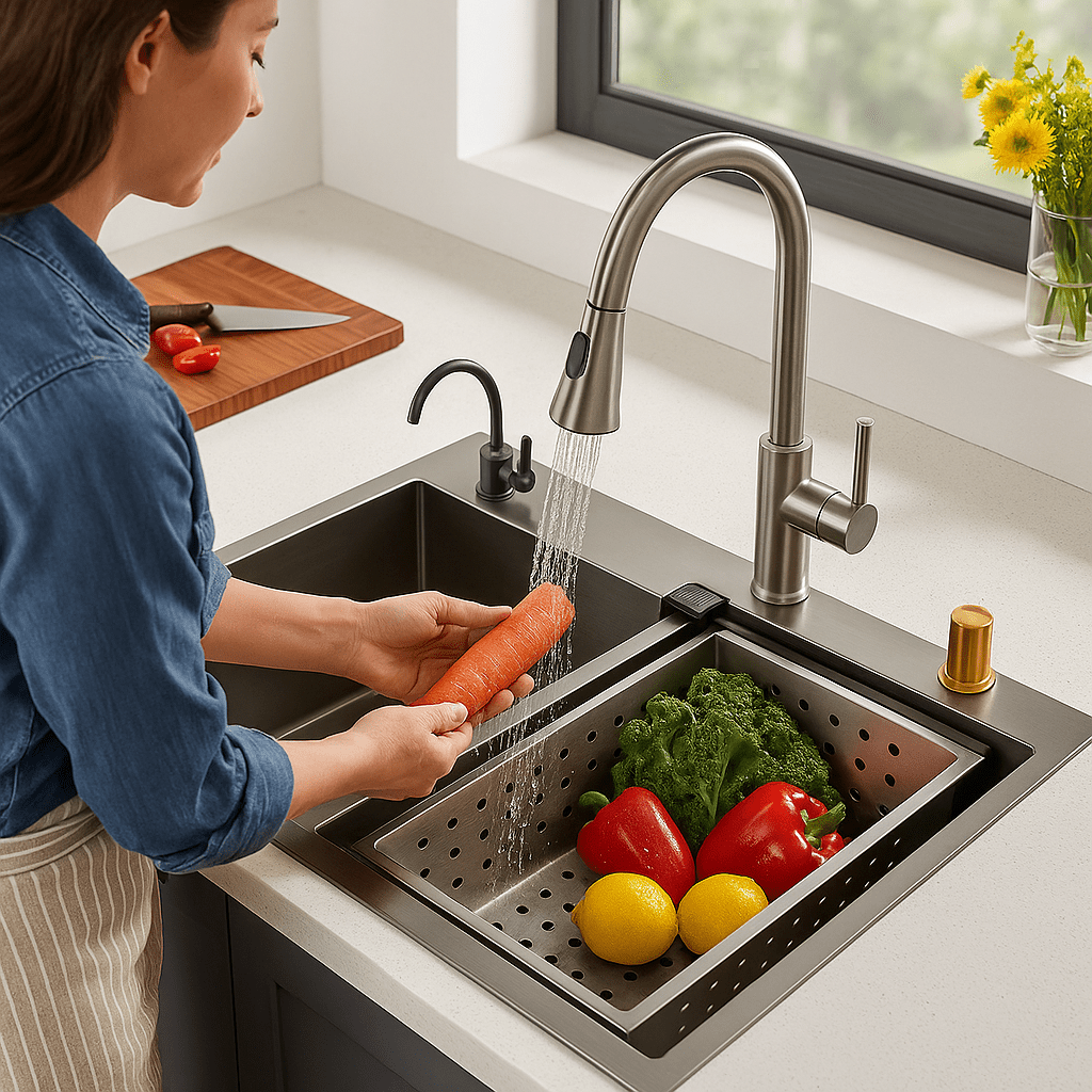 Moderni sudoper s vodopadom