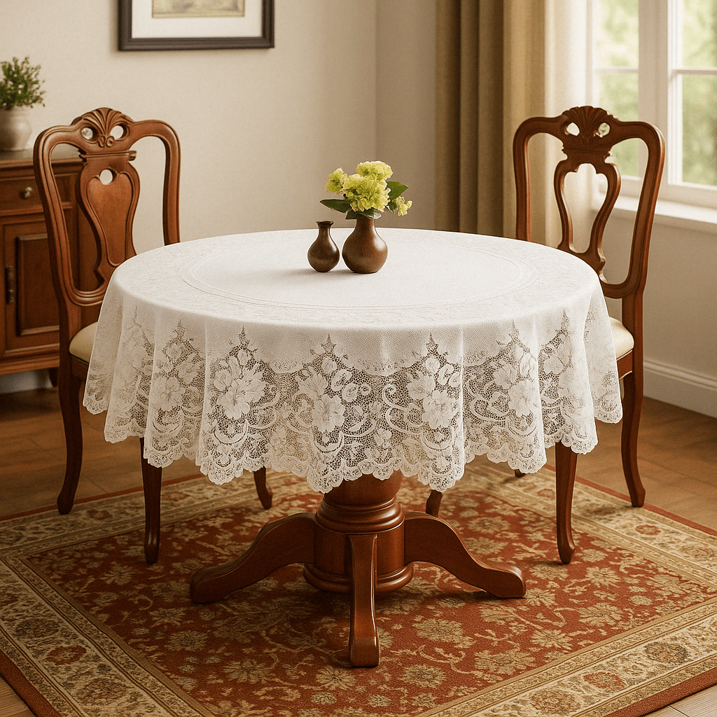 Okrugnjak stolnjak od čipke 180x180 cm
