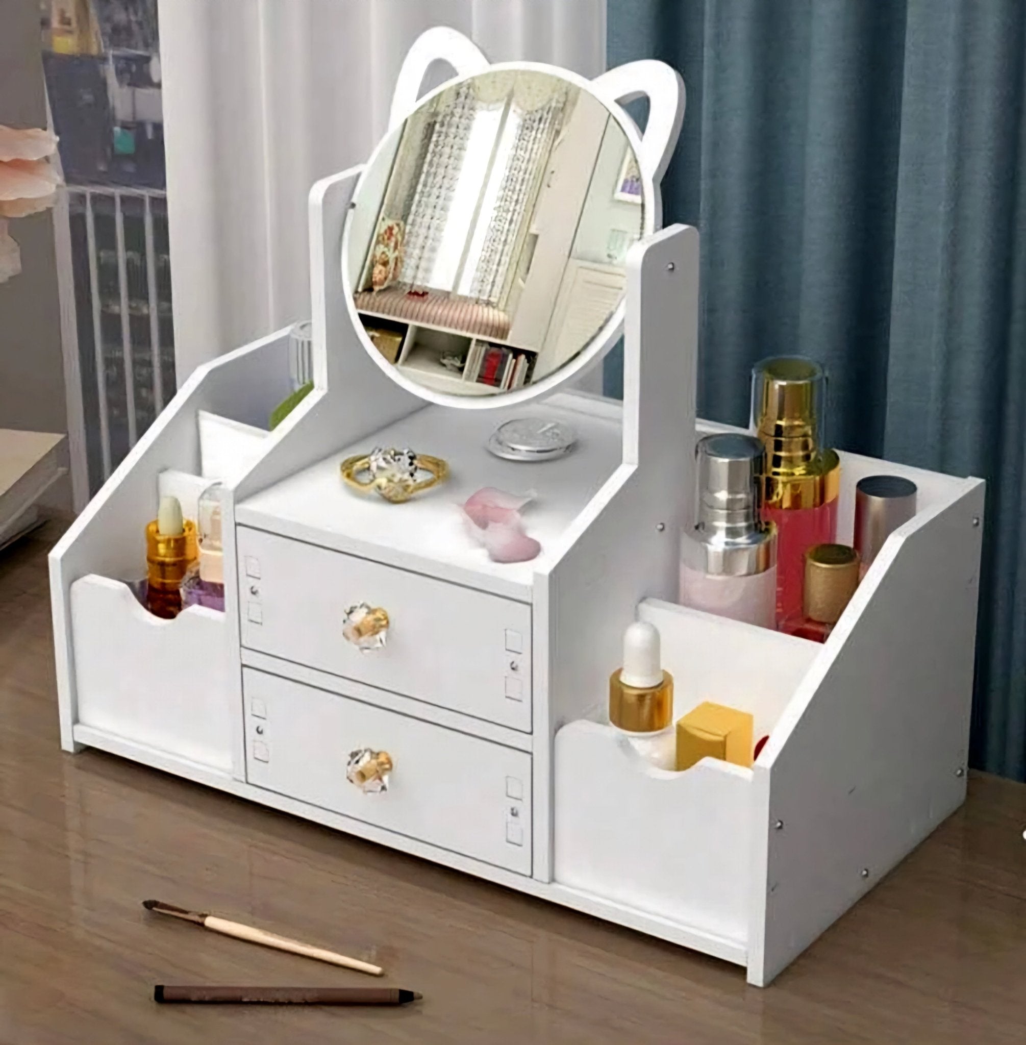 Organizer za šminku sa ogledalom