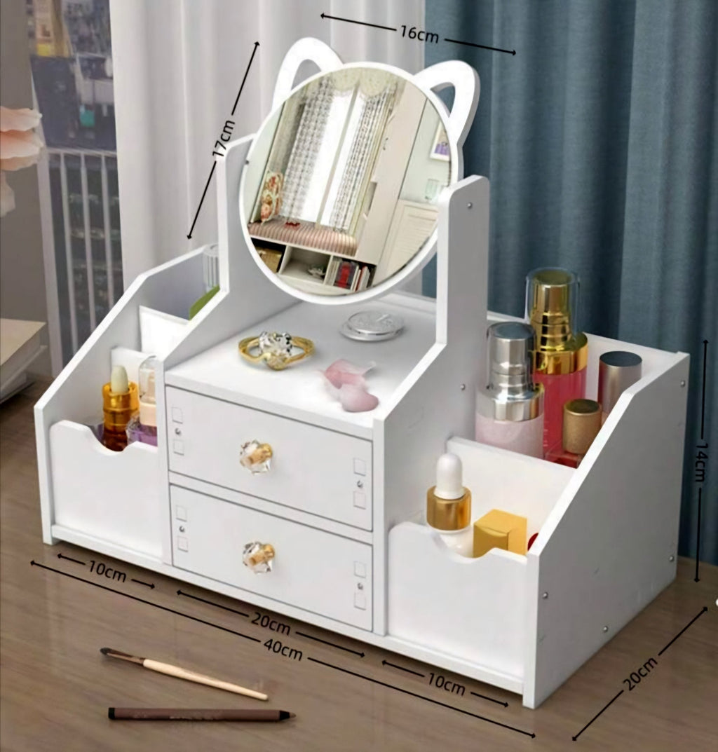 Organizer za šminku sa ogledalom