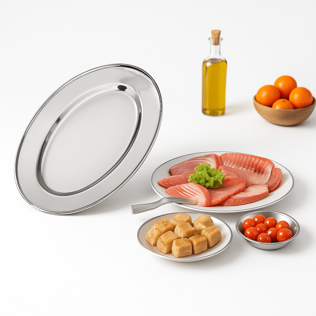 Ovalni Inox Poslužavnik 35 cm
