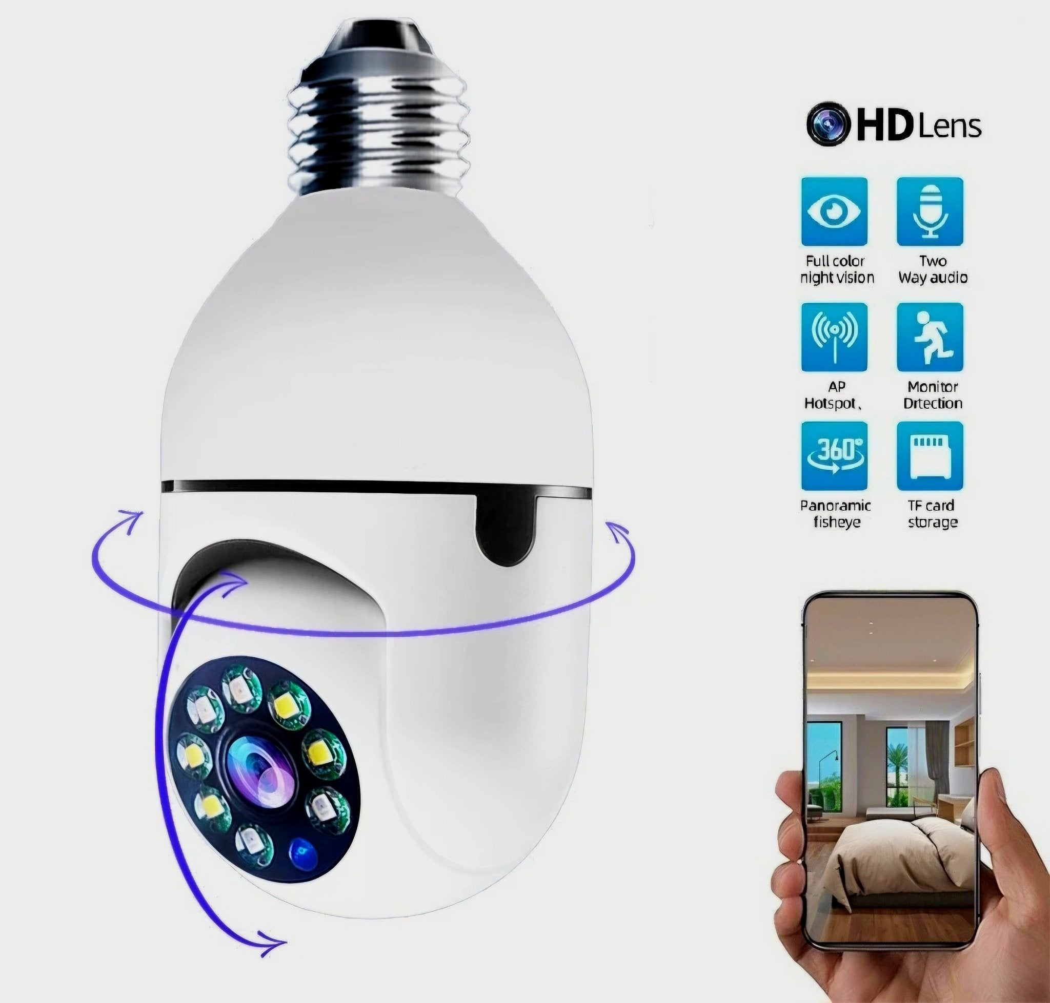 Pametna WiFi Kamera u Obliku Žarulje