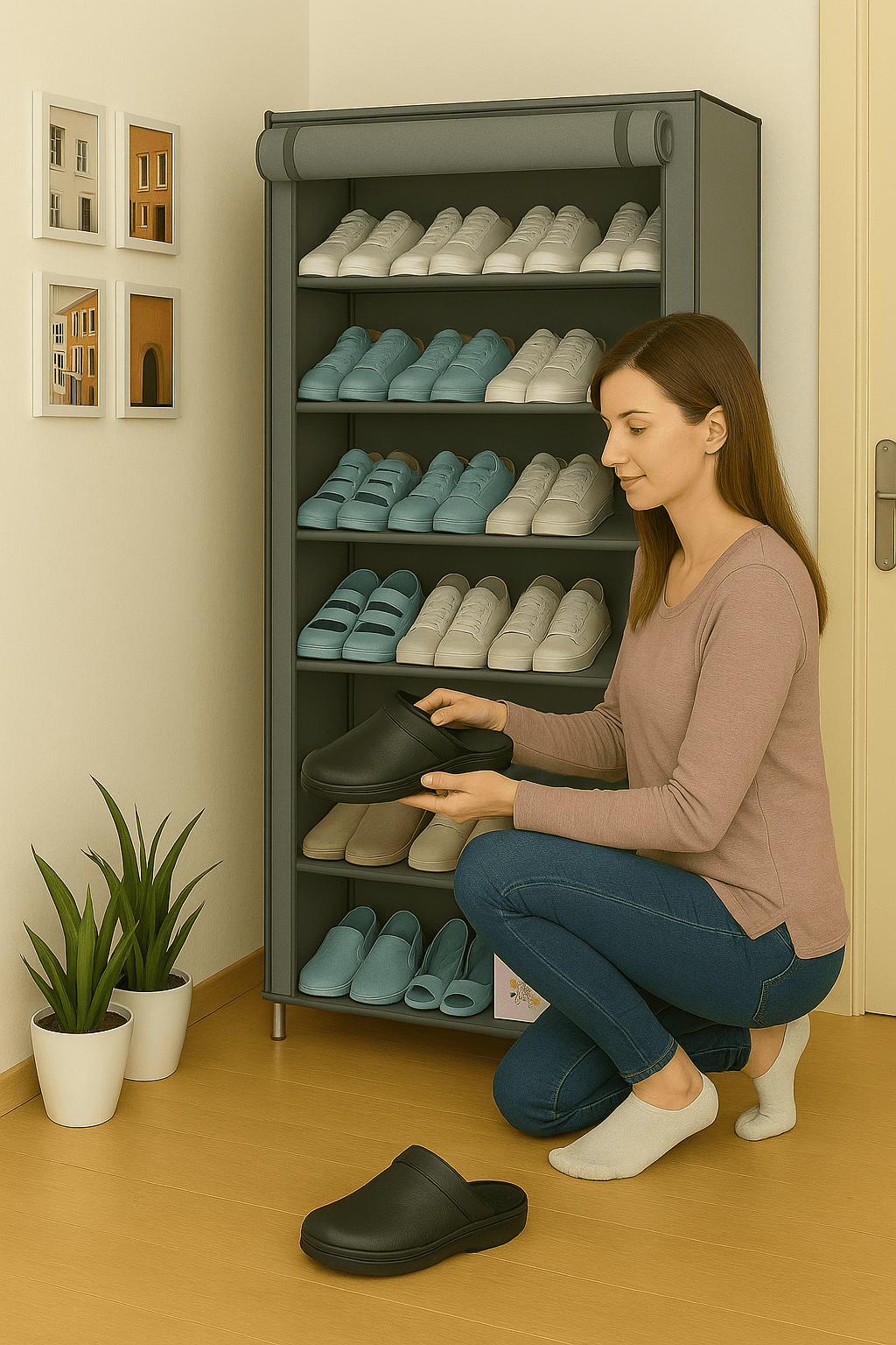 Platneni cipelar za 27 pari cipela