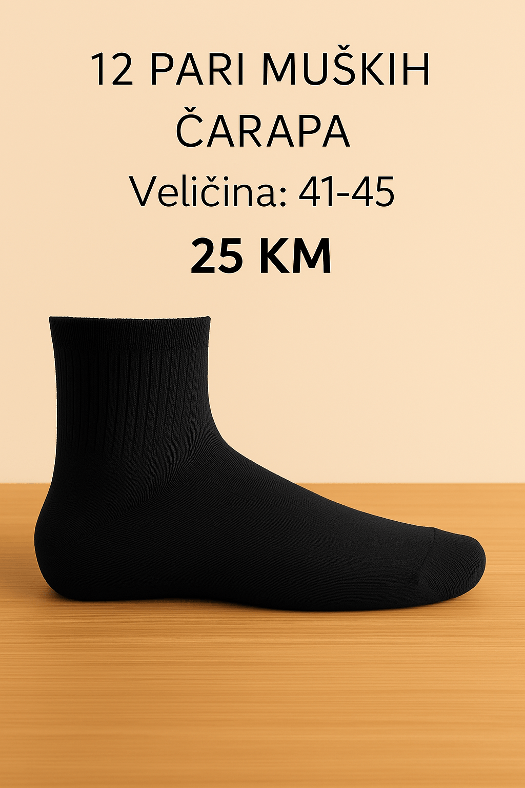 Premium 12‑parni set muških čarapa