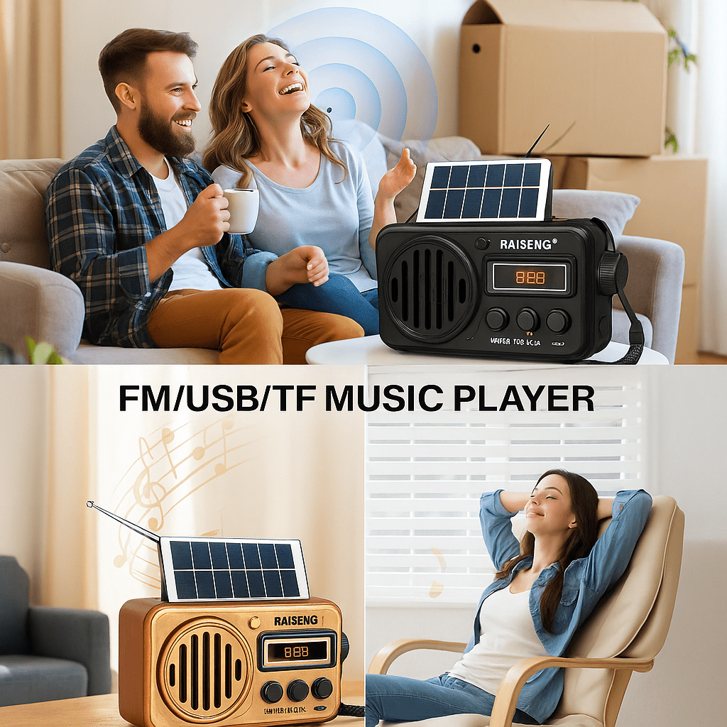 RAISENG Solarni Retro Radio