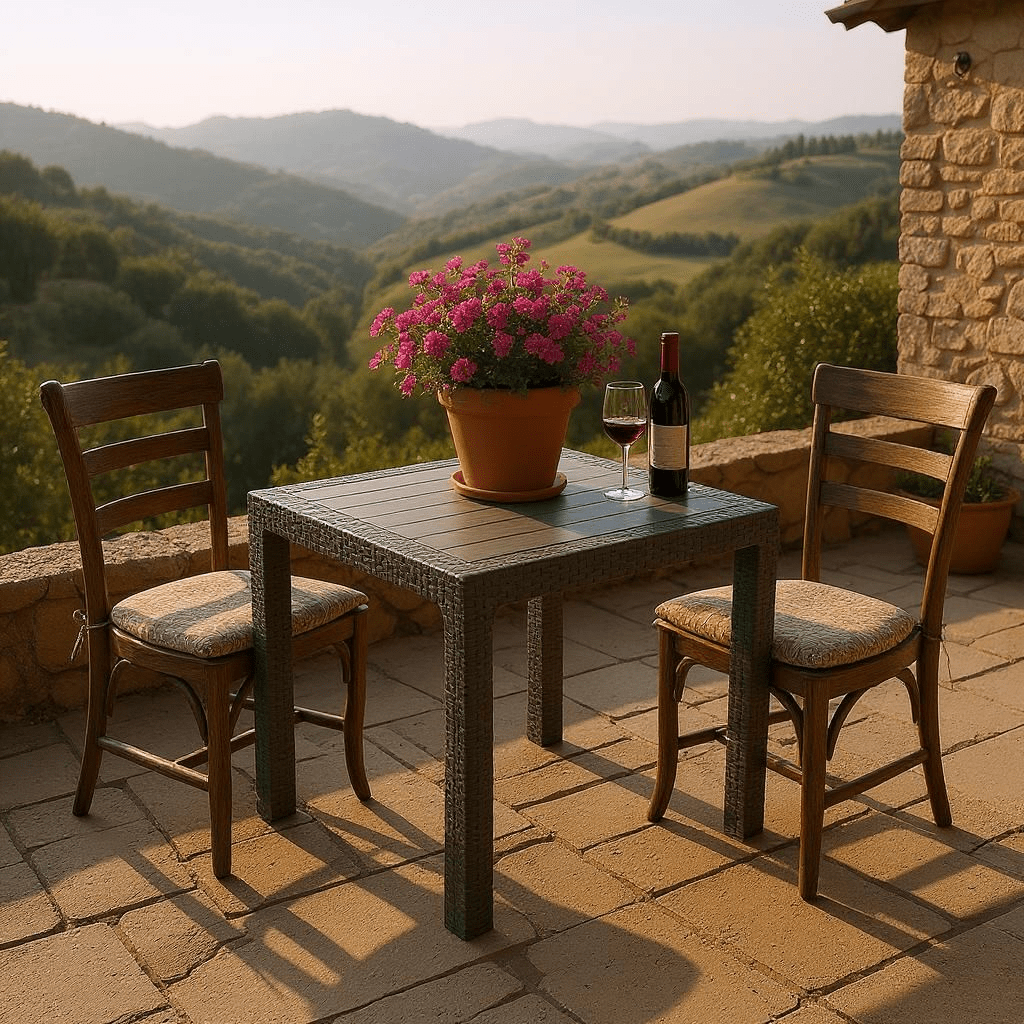 Ratan Vrtni Stol za 4 osobe