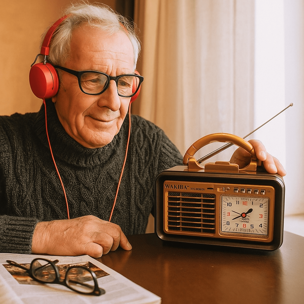 Retro Prijenosni Radio sa Satom