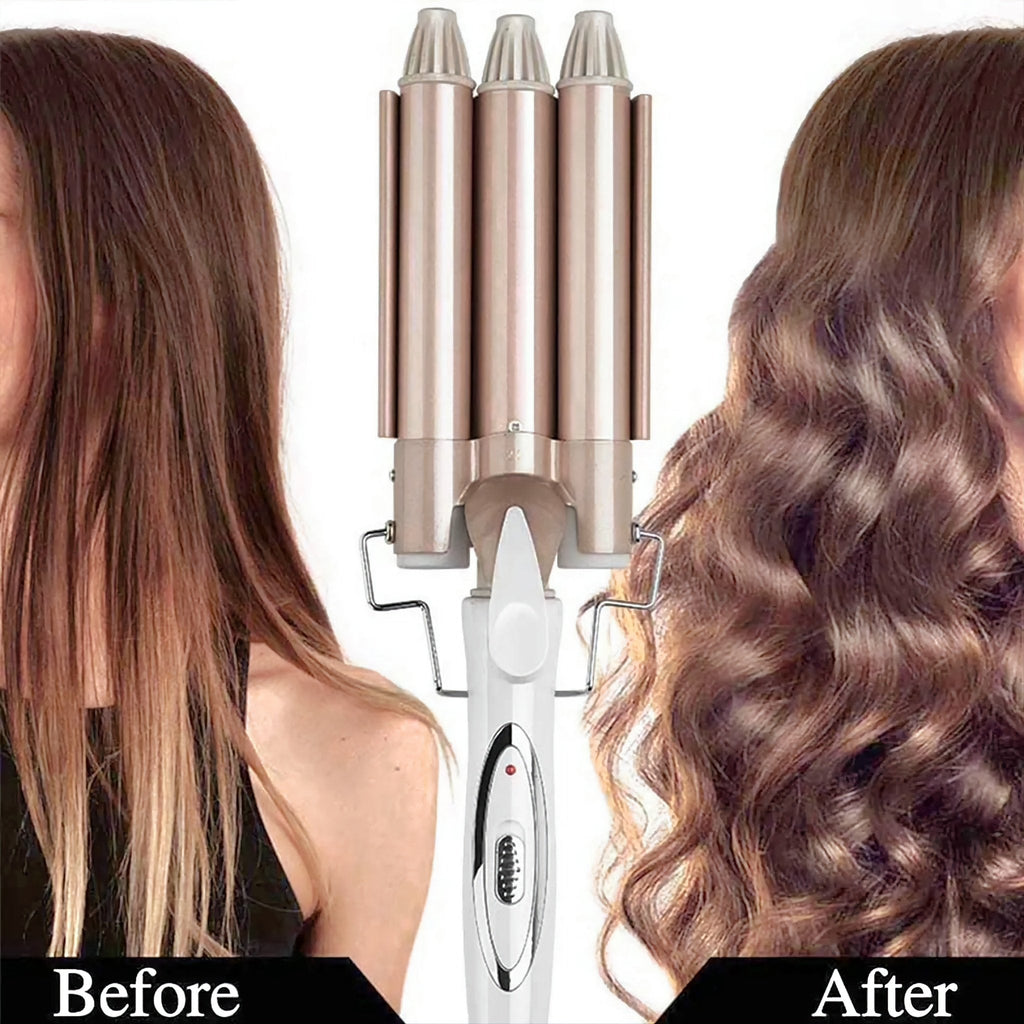 ROZIA Profesionalni Trostruki Uvijač za Kosu