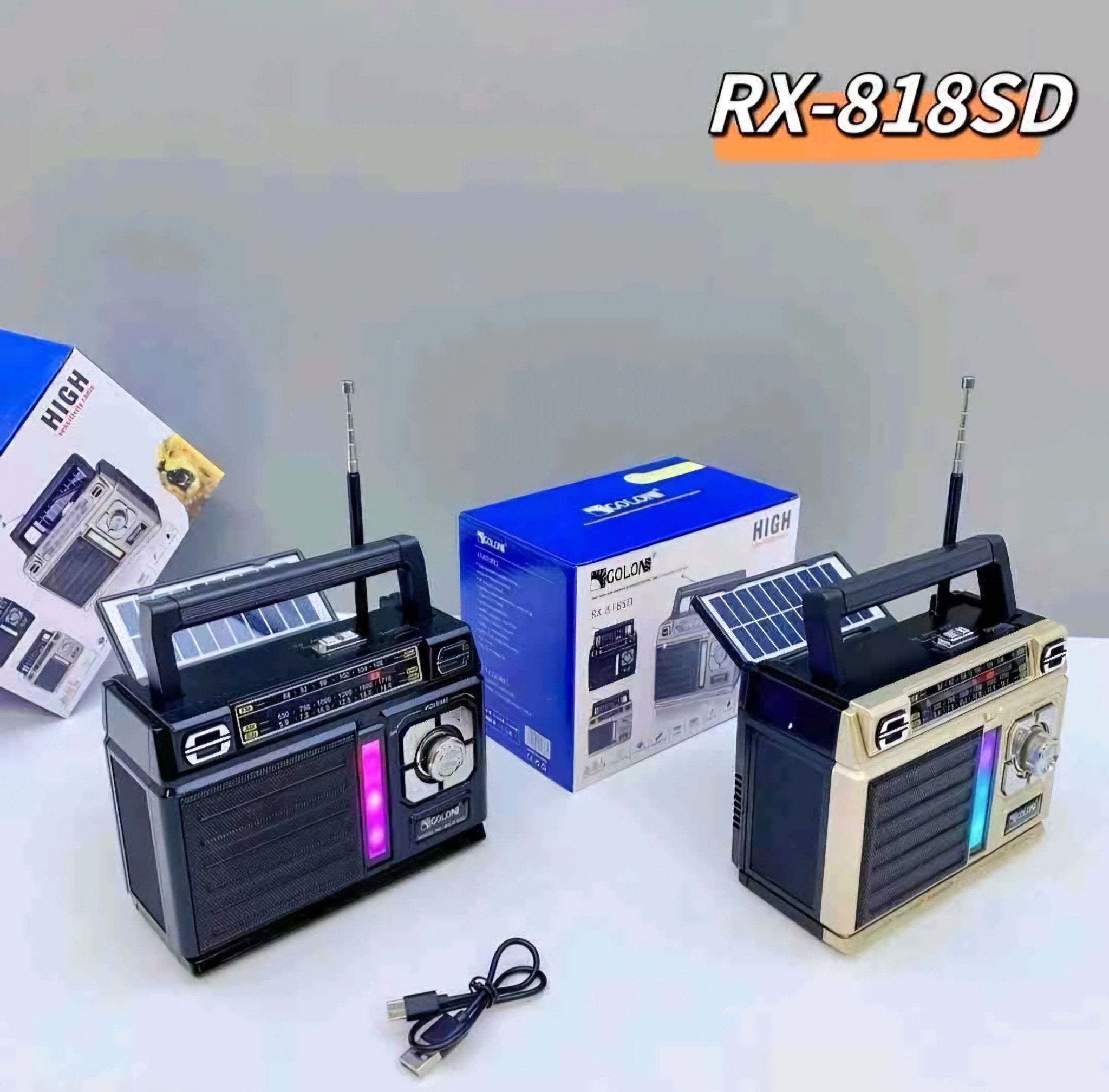 RX-818SD Solarni Prijenosni Radio