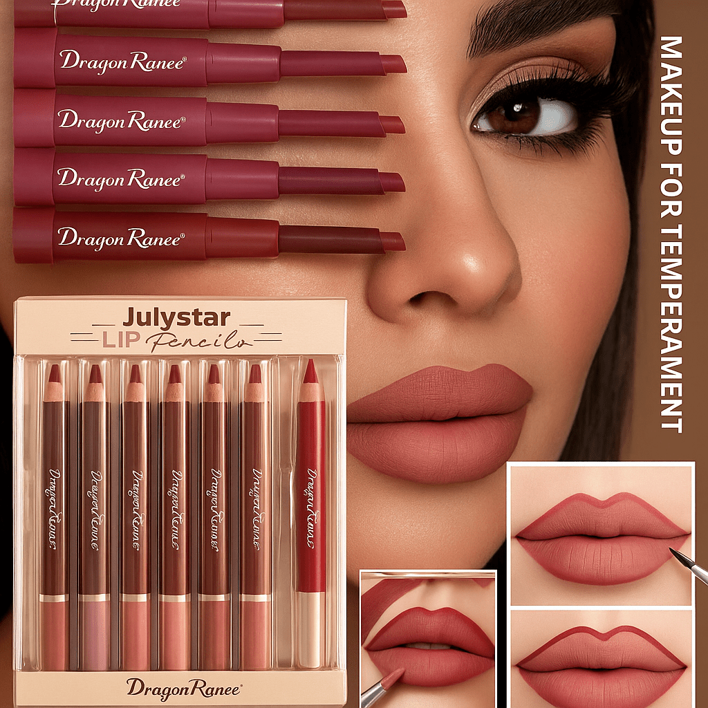 Set od 6x Julystar Dvostranih Olovaka za Usne