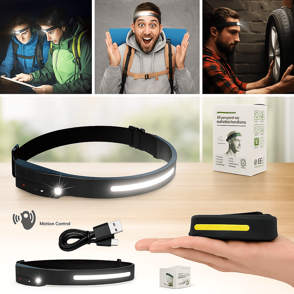 Širokokutna LED naglavna lampa