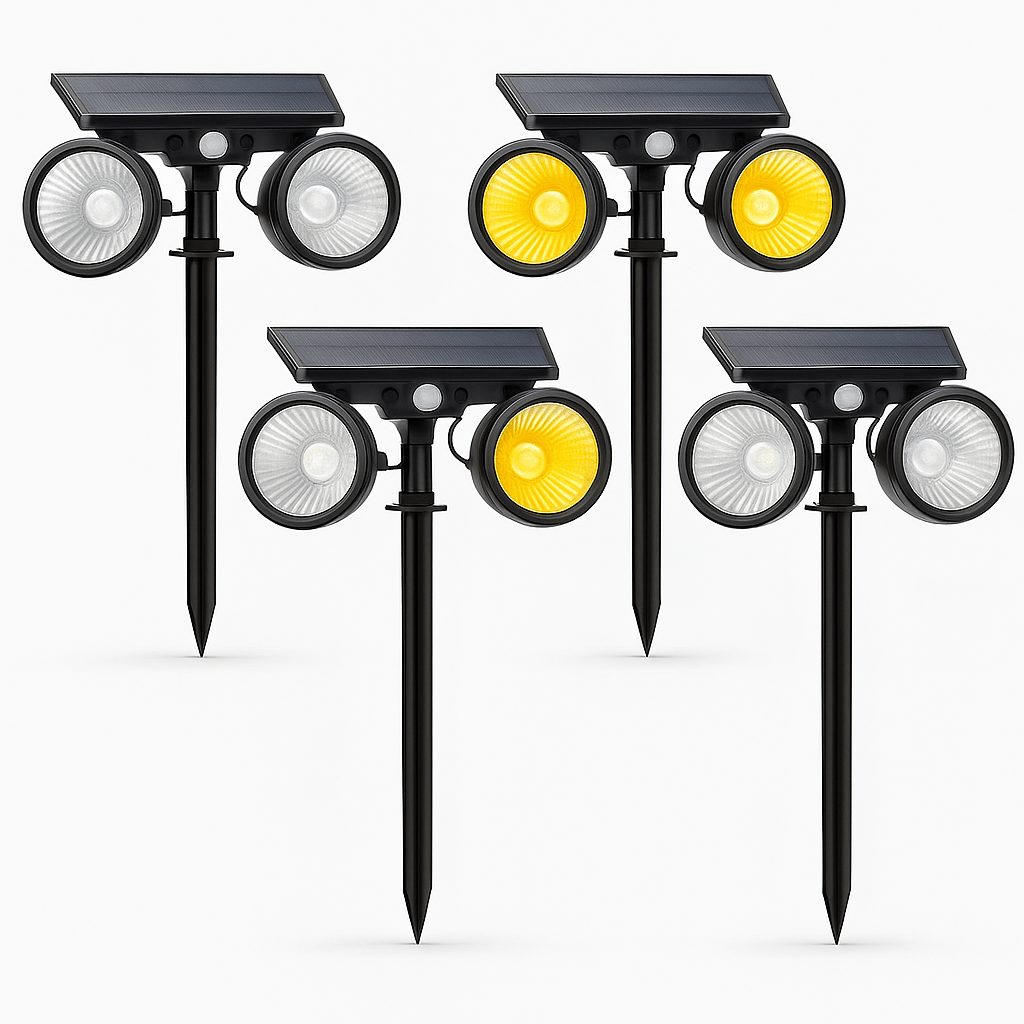Solarni LED Reflektor s Dvije Glave