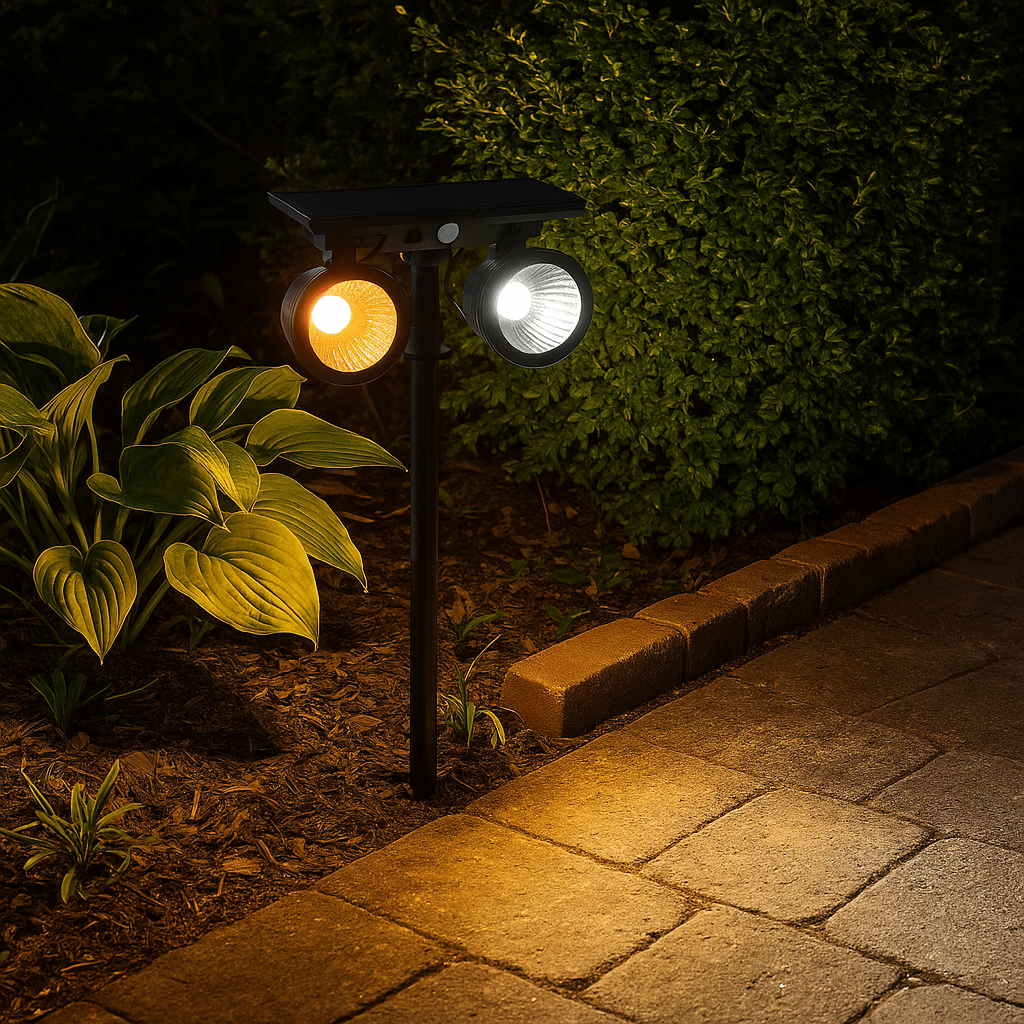 Solarni LED Reflektor s Dvije Glave