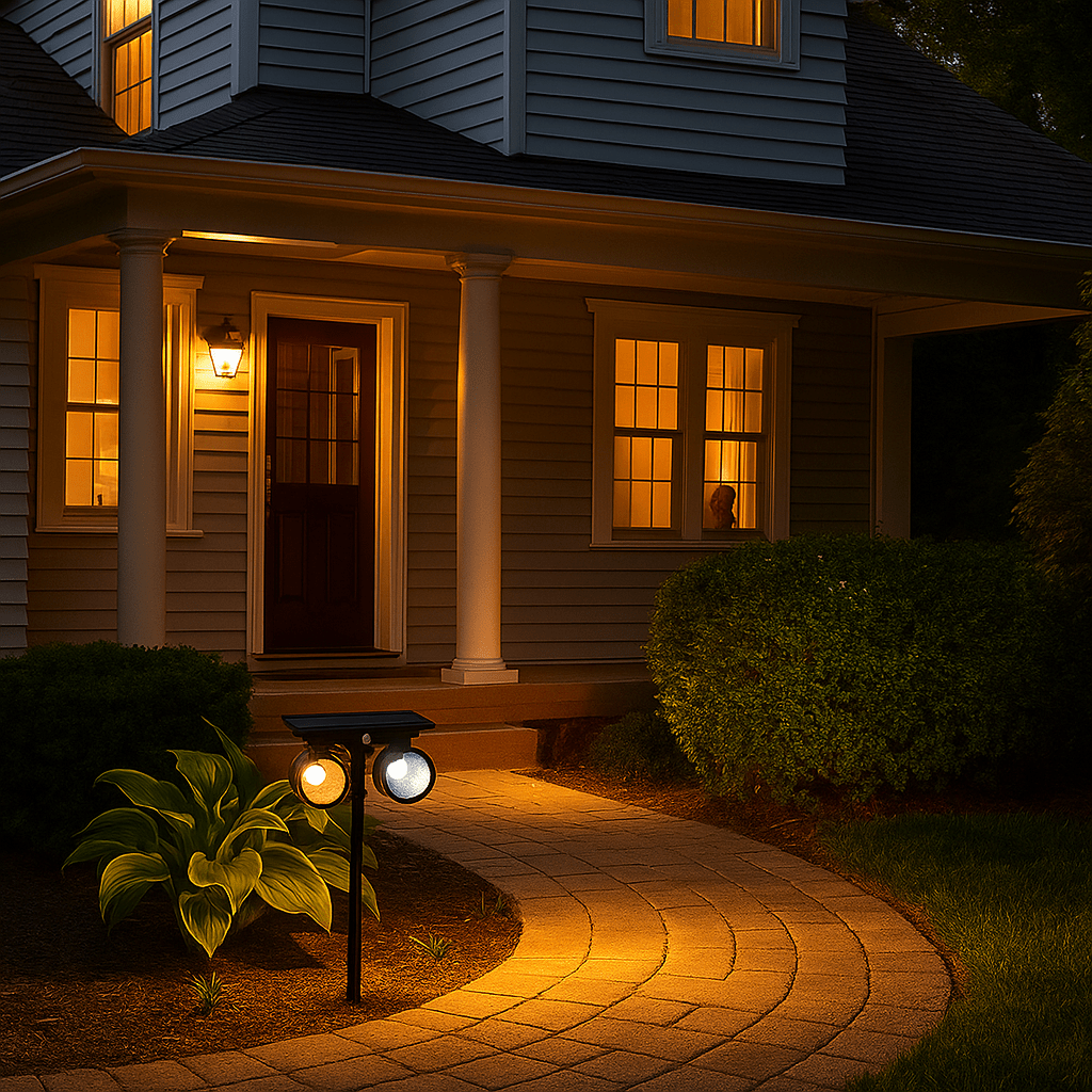 Solarni LED Reflektor s Dvije Glave