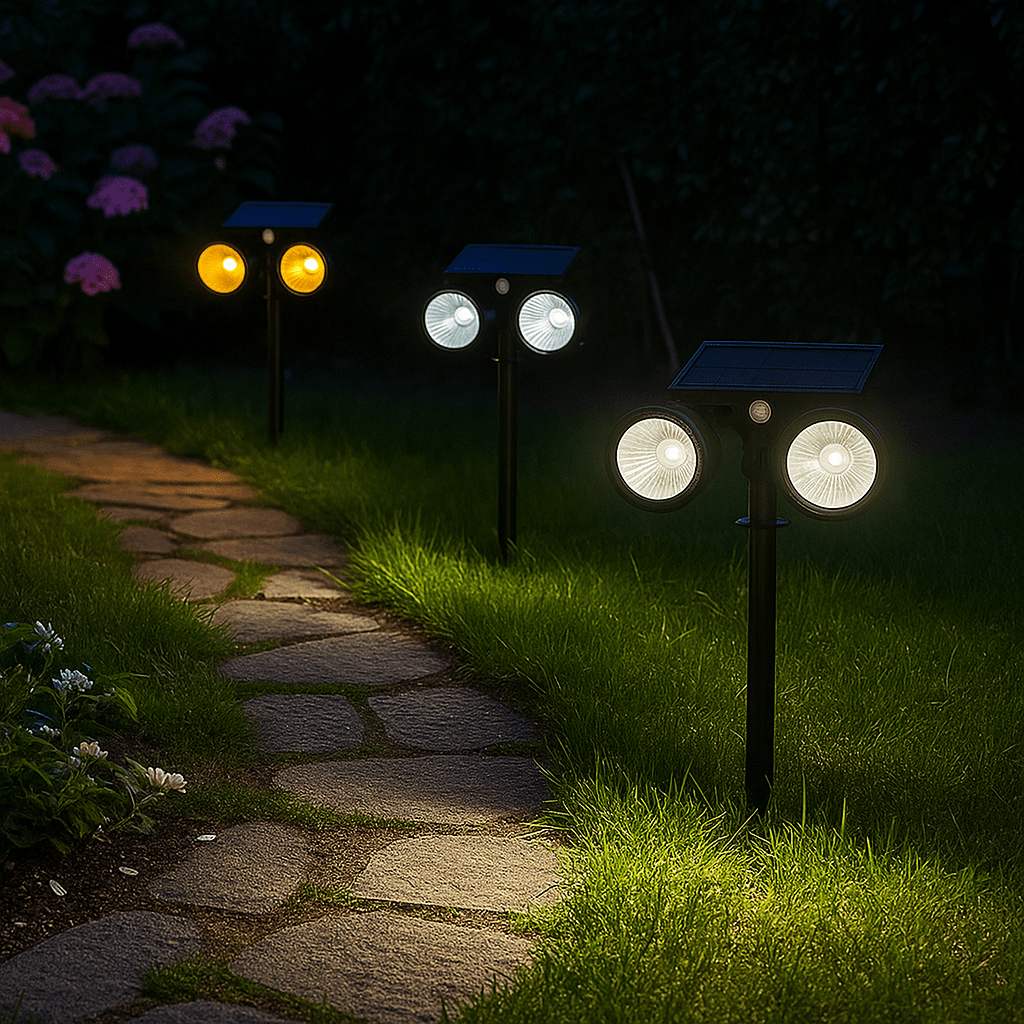 Solarni LED Reflektor s Dvije Glave