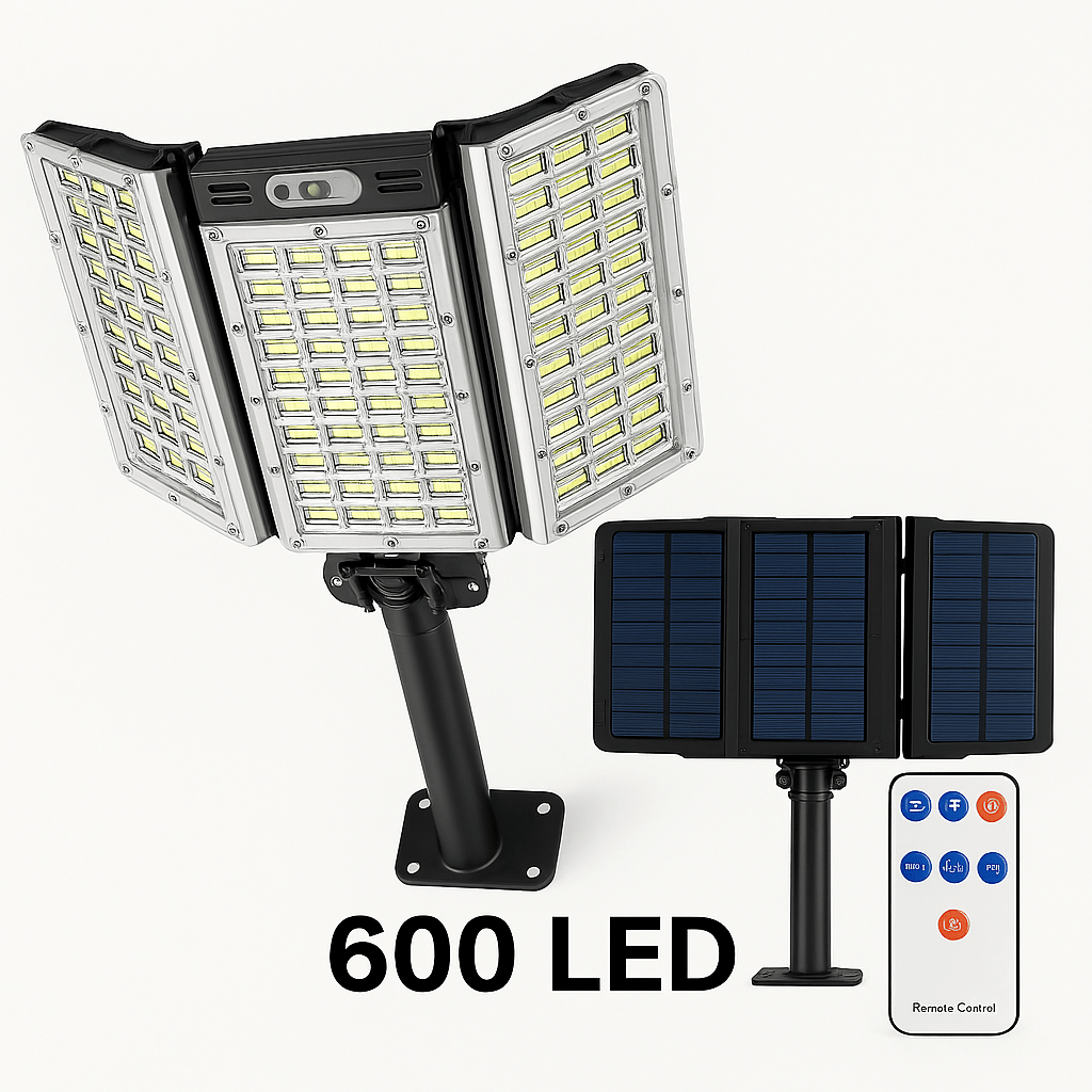 Solarni LED reflektor sa solarnim panelima