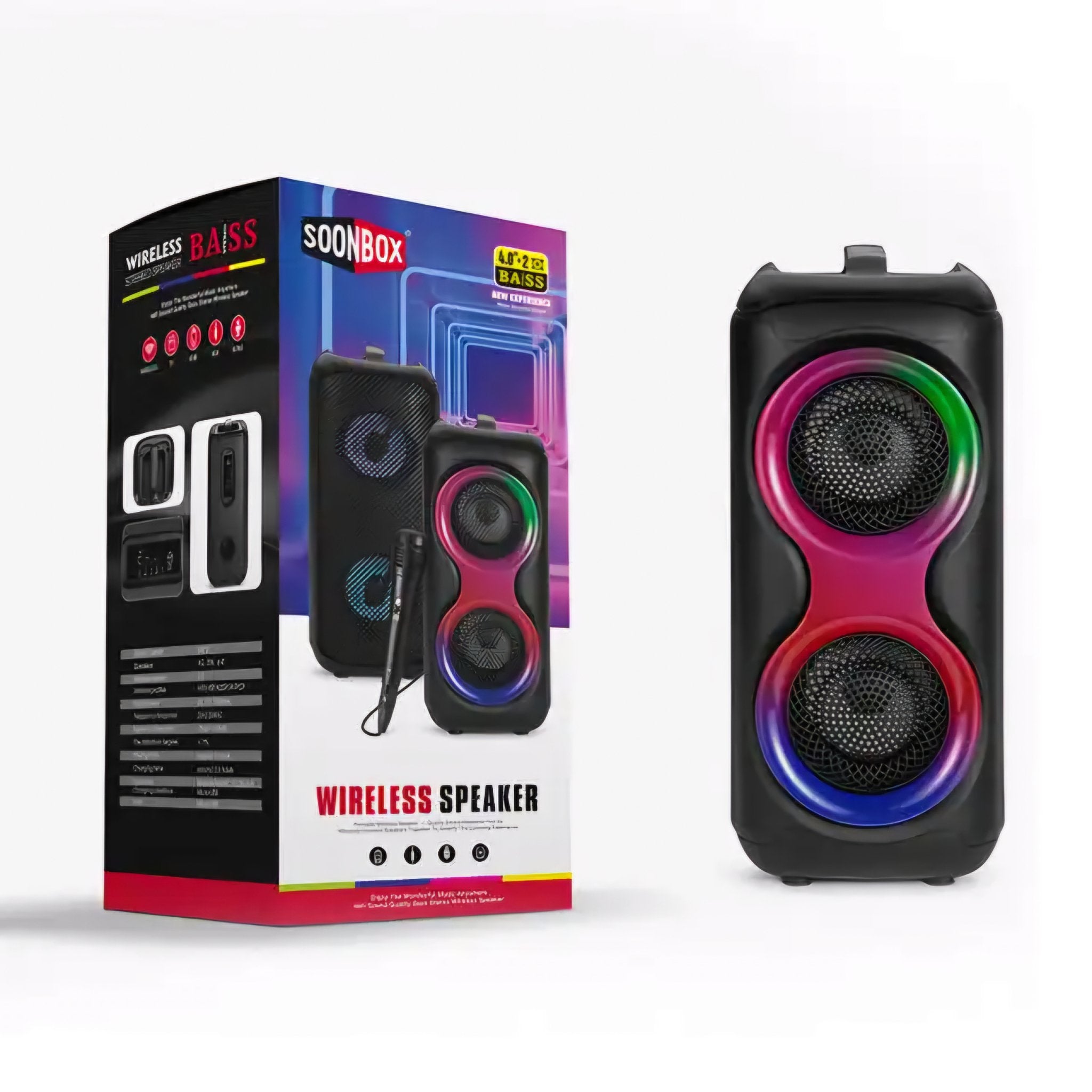 SOONBOX Bežični Zvučnik s Moćnim Basom