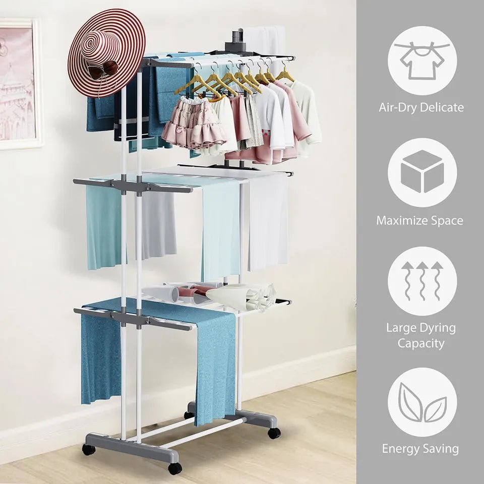 Sušilo za veš na tri etaže