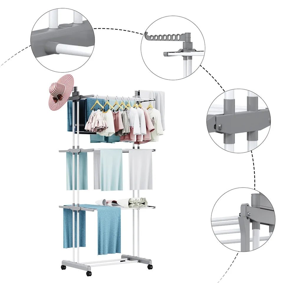 Sušilo za veš na tri etaže