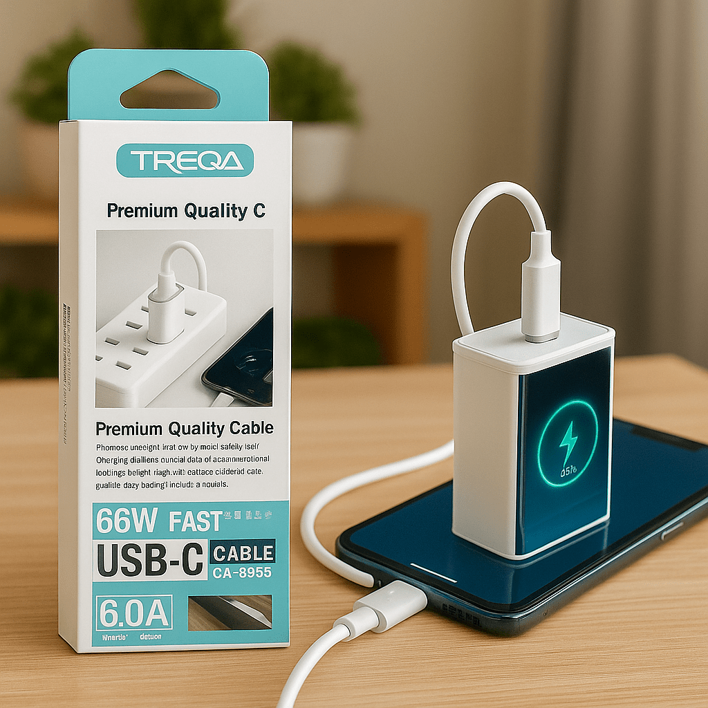TREQA 66W USB‑C na USB‑C kabel