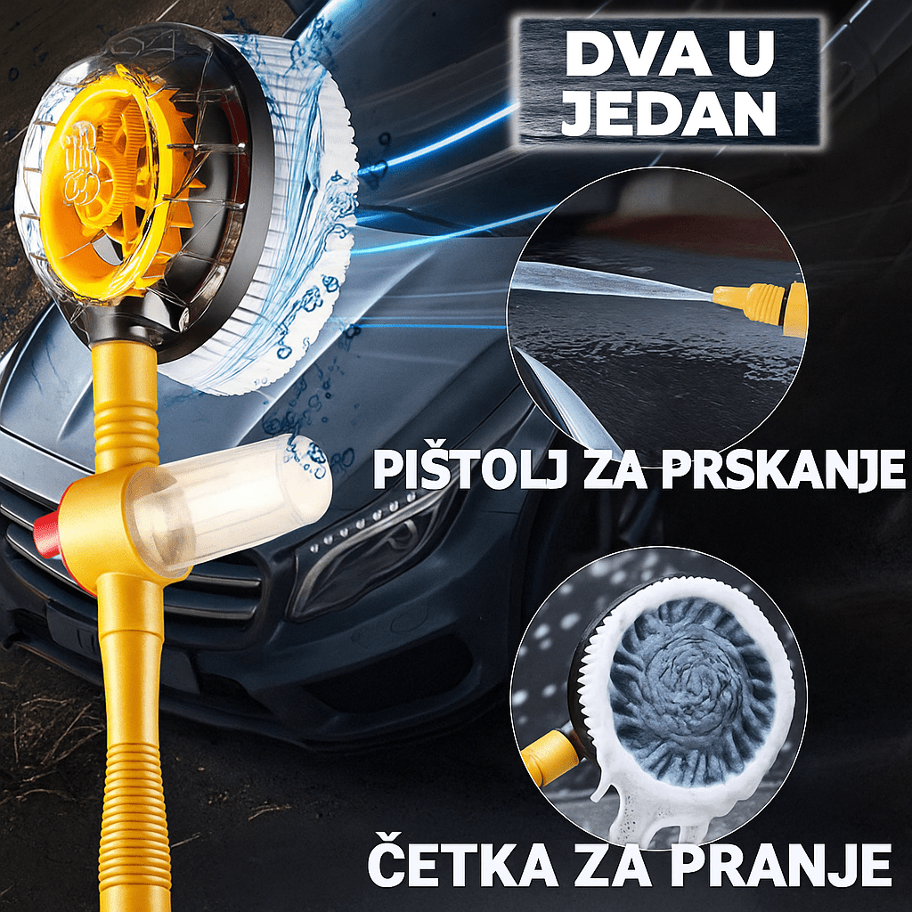 Turbo 2u1 Četka i Pištolj za Pranje Auta