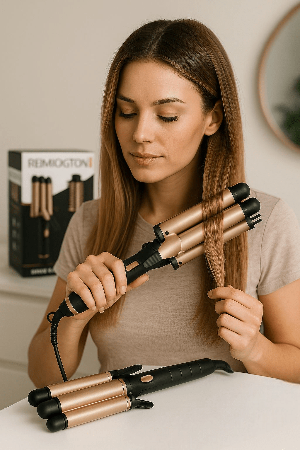 Uređaj za uvijanje i feniranje kose 2u1