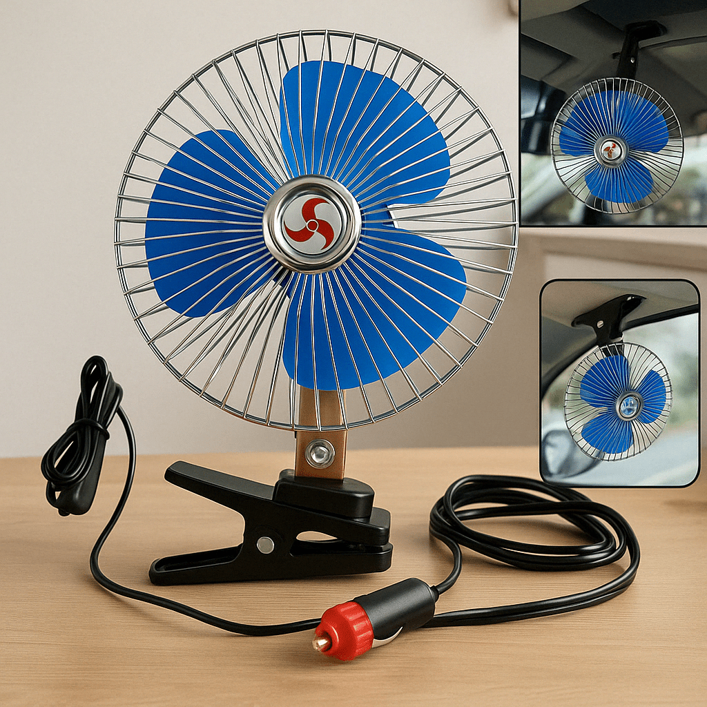 Ventilator za Auto s Držačem i 12V Priključkom