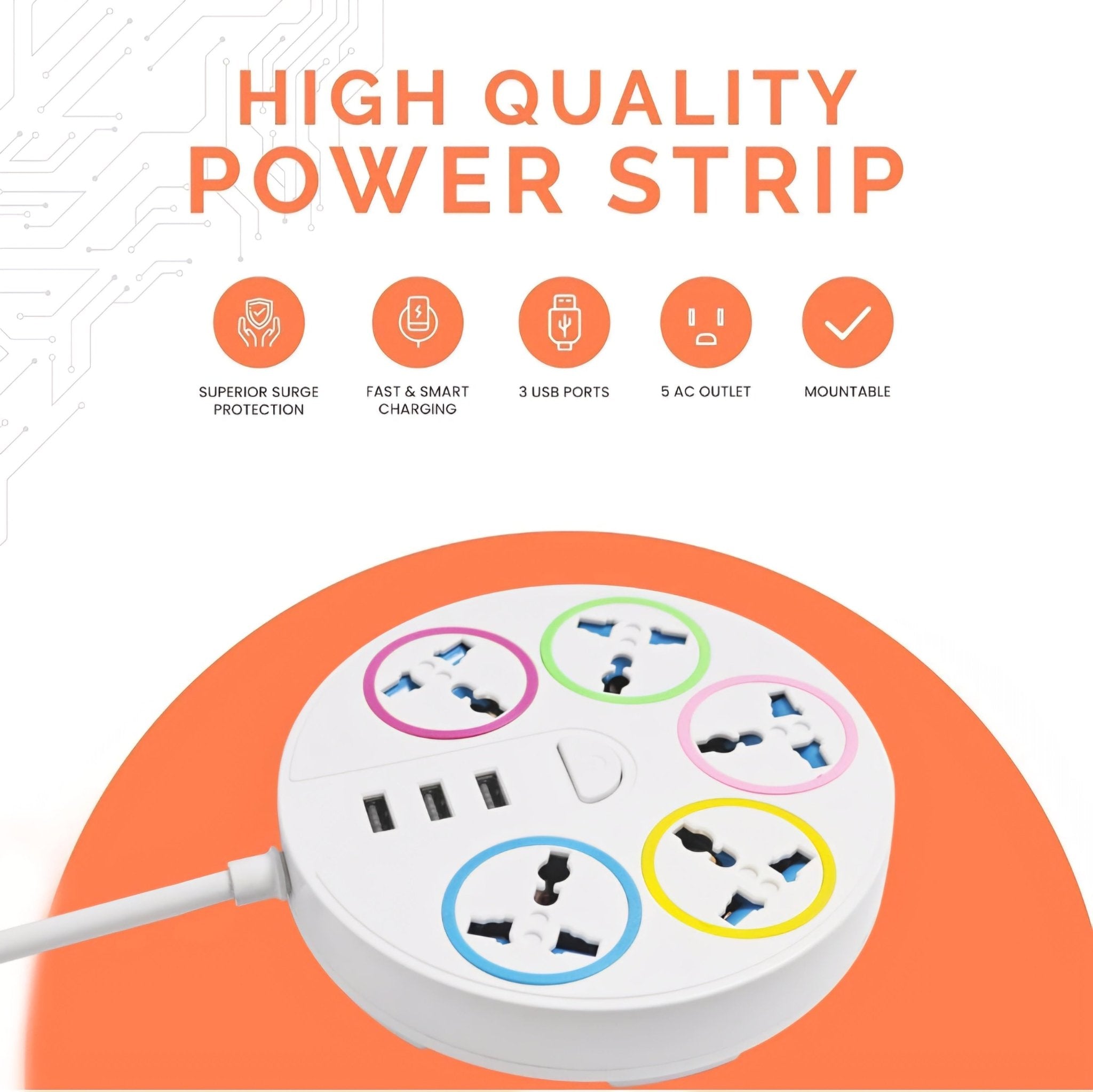 Višenamjenski produžni kabel sa USB priključcima