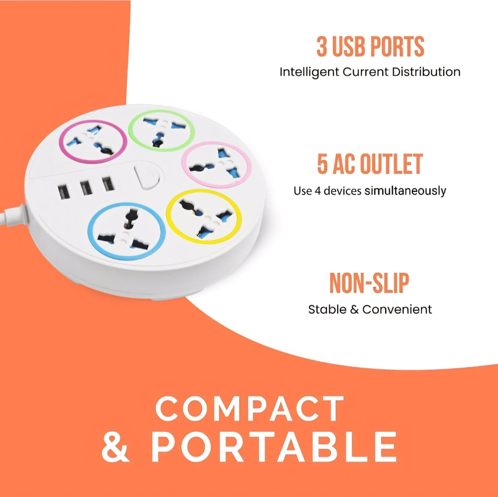 Višenamjenski produžni kabel sa USB priključcima