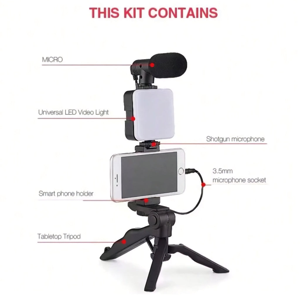 Vlogging set za snimanje videa za pametne telefone