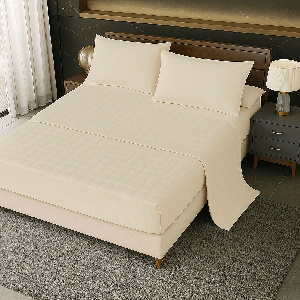 Vodonepropusni Set Plahta za Madrac, Jastučnice + Step Deka