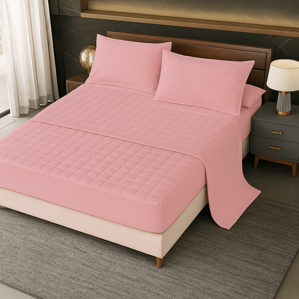 Vodonepropusni Set Plahta za Madrac, Jastučnice + Step Deka