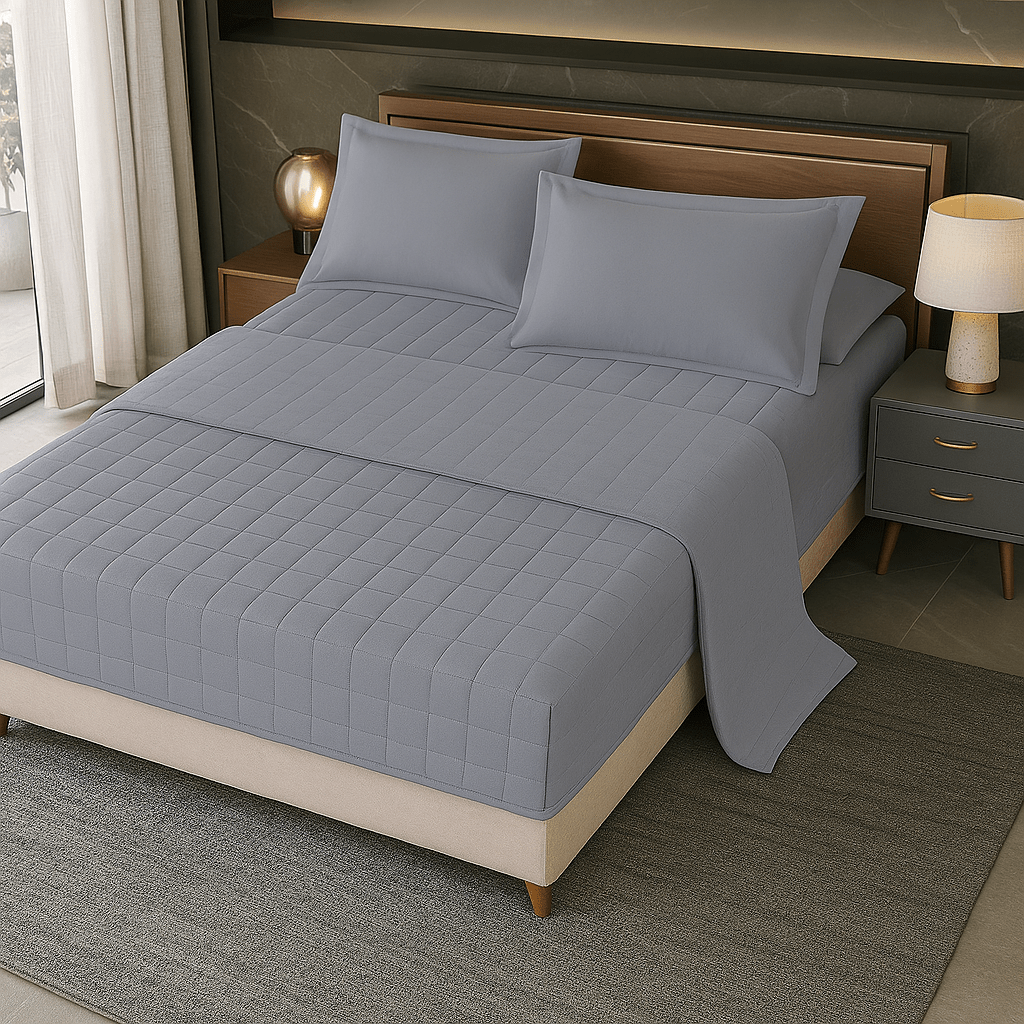 Vodonepropusni Set Plahta za Madrac, Jastučnice + Step Deka